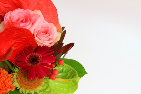 Flower arrangement that is suited for summerの写真素材
