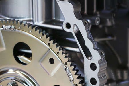 Silver shining machine parts
