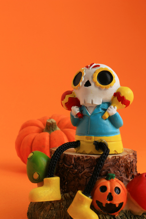 Still life of decoration that imaged Halloweenの写真素材