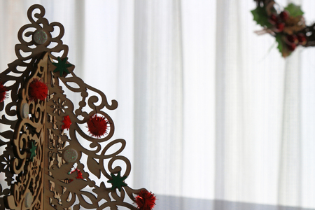 Simple decoration of the Christmas in the roomの写真素材