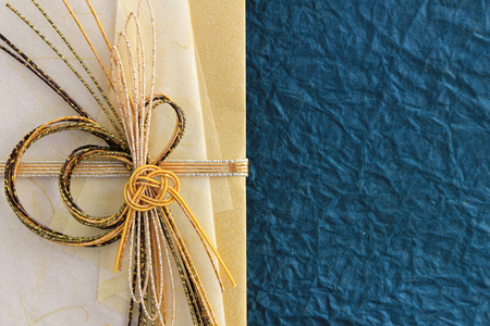 Close-up photograph of a celebration bag that imaged Japan's celebrationの写真素材
