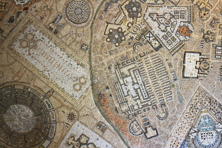 Mosaic like a mapの写真素材