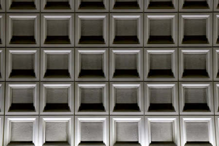 Abstract composition of geometric walls