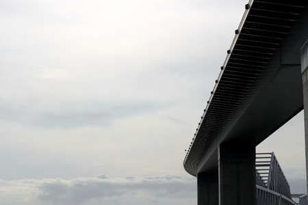 Unified Tokyo Gate Bridge with cool colorsの写真素材