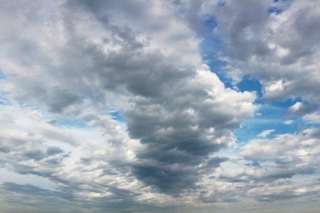 Scenery of the cloud spreading in the sky