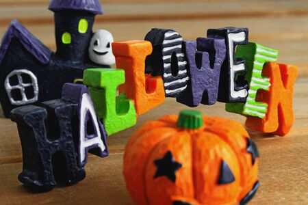 Still life of decoration that imaged Halloweenの写真素材