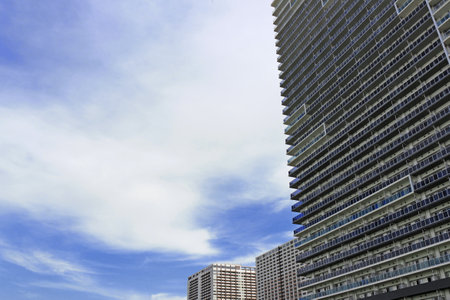 A building seen from a low angleの写真素材
