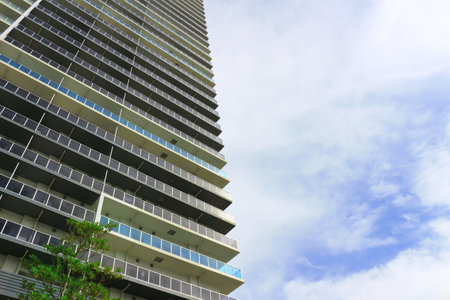 A building seen from a low angleの写真素材