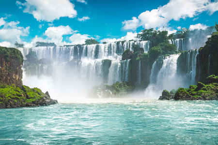 The amazing Iguazu waterfalls in Brazilの写真素材