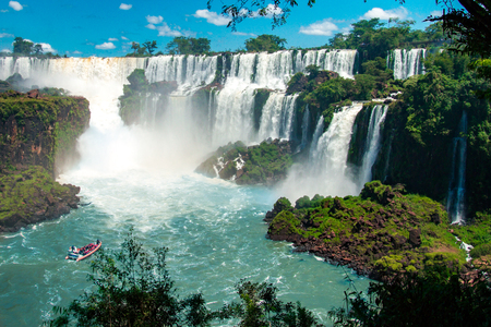 The Amazing waterfalls of Iguazu in Brazilの写真素材