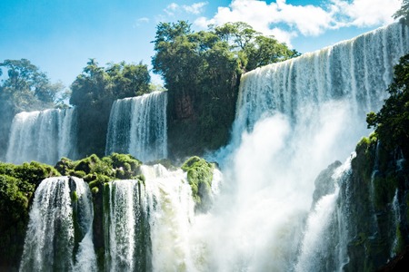 The Amazing waterfalls of Iguazu in Brazilの写真素材