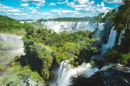The Amazing waterfalls of Iguazu in Brazilの写真素材