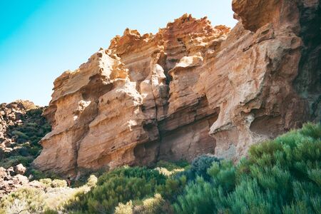 Amazing rock formations of Teide National Park on Tenerifeの写真素材