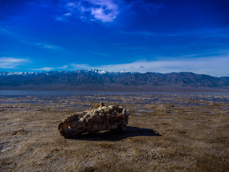 Bad Water Basin, Death Valley, Californiaの写真素材