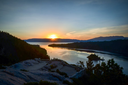 Emerald Bay, Tahoeの写真素材