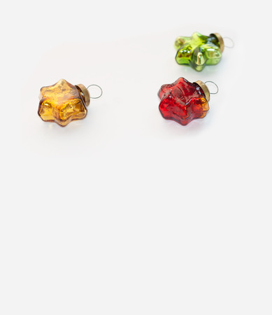 Glassy vintage stars on a light backgroundの写真素材