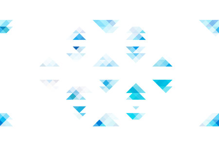 Colorful geometric background, cold sky and water colors