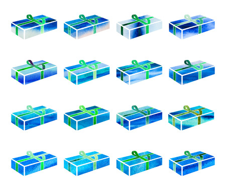 box with a gift for Christmas.の写真素材