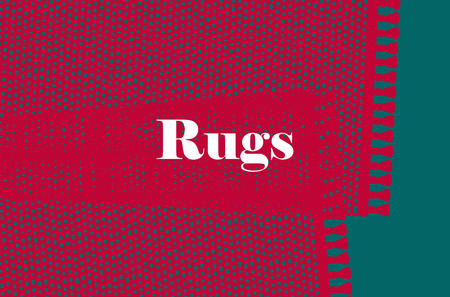 Carpets vector illustration, isolated on green background.のイラスト素材