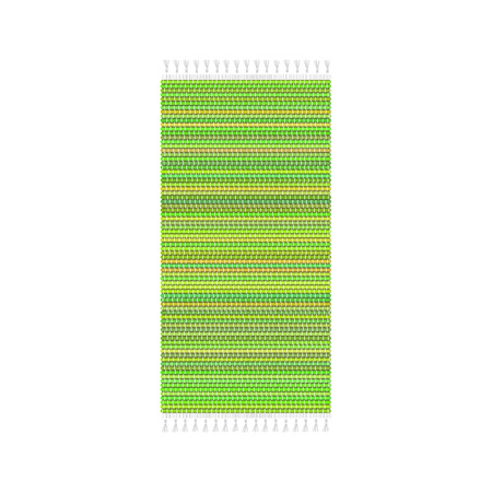 carpet vector illustration, isolated on white background. Rug top view.のイラスト素材