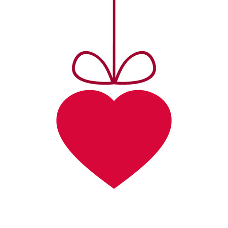 Valentine's day abstract background with heart isolated on white.のイラスト素材