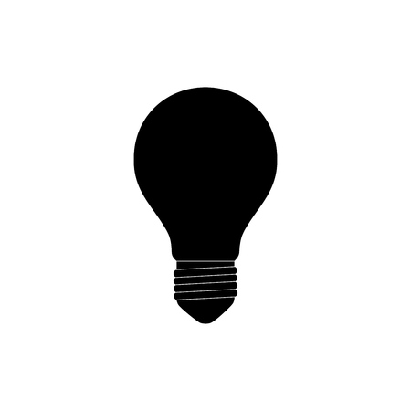 Light bulb icon isolated on white. Vector.のイラスト素材