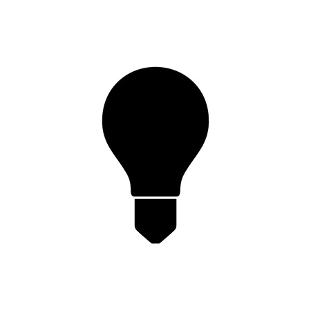 Light bulb icon isolated on white. Vector.のイラスト素材