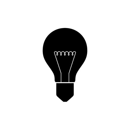 Light bulb icon isolated on white. Vector.のイラスト素材