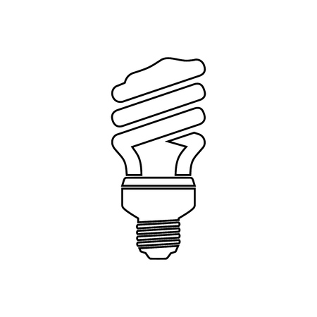 Light bulb icon isolated on white. Vector.のイラスト素材