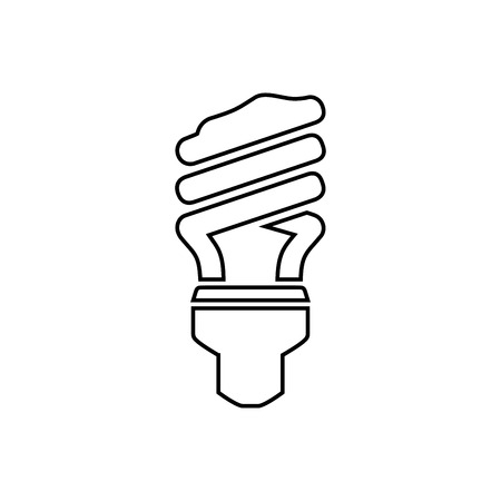Light bulb icon isolated on white. Vector.のイラスト素材
