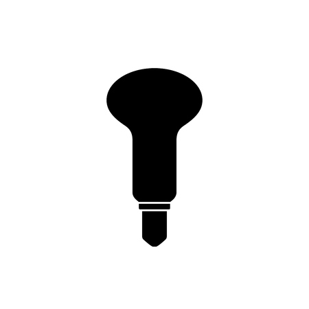 Light bulb icon isolated on white. Vector.のイラスト素材