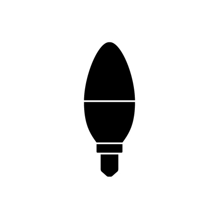 Light bulb icon isolated on white. Vector.のイラスト素材