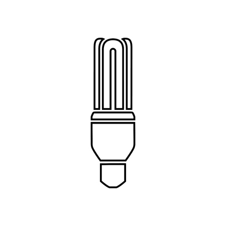 Light bulb icon isolated on white. Vector.のイラスト素材