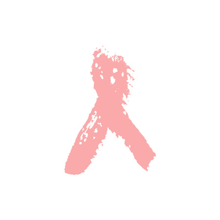 Paint stroke isolated on a white background. Aids awareness sign. Vectorのイラスト素材