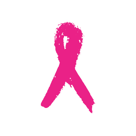 Paint stroke isolated on a white background. Aids awareness sign. Vectorのイラスト素材