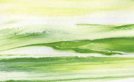 Yellow hand painted acrylic background, abstract textureの写真素材