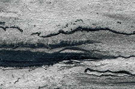 Black and silver acrylic background, hand drawn illustrationの写真素材