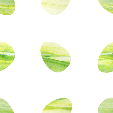 Seamless pattern of watercolor easter eggs. Happy Easter backgroundの写真素材
