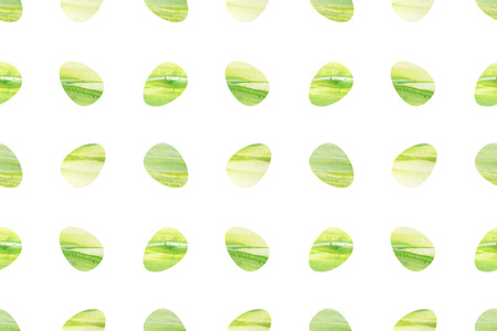 Seamless pattern of watercolor easter eggs. Happy Easter backgroundの写真素材