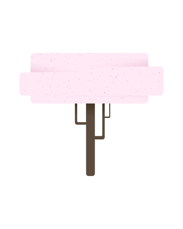 Tree icon on white background, vector illustrationのイラスト素材