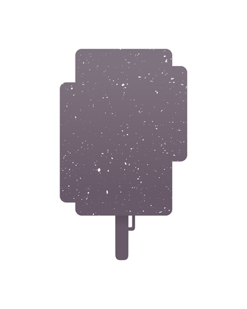 Tree icon on white background, vector illustrationのイラスト素材