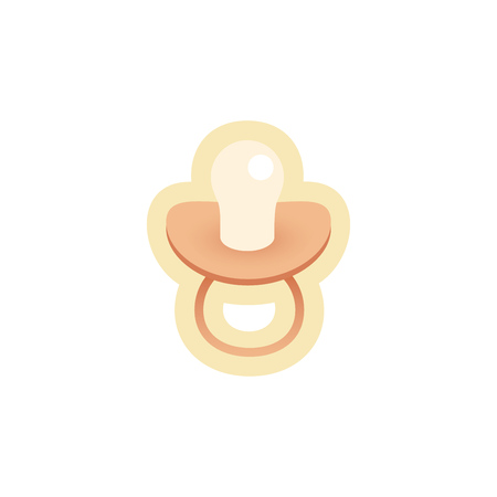 Colorful nipple icon. Cartoon nipple vector illustration.のイラスト素材