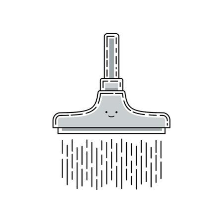 Doodle shower illustration, isolated on white backgroundのイラスト素材
