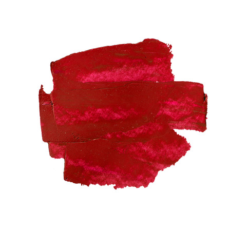 Abstract oil painting background, hand painted dark red strokes isolated on whiteの写真素材