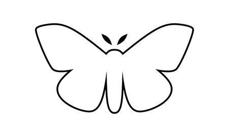 Imperial Moth, Eacles imperialis vector illustration isolated on a white backgroundのイラスト素材