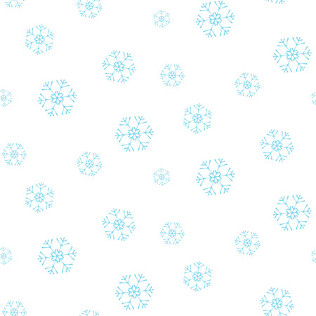 Christmas colorful seamless pattern with elegant snowflakesのイラスト素材
