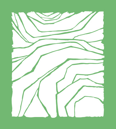 Rice or tea plantation on cascades field, vector illustration, top viewのイラスト素材
