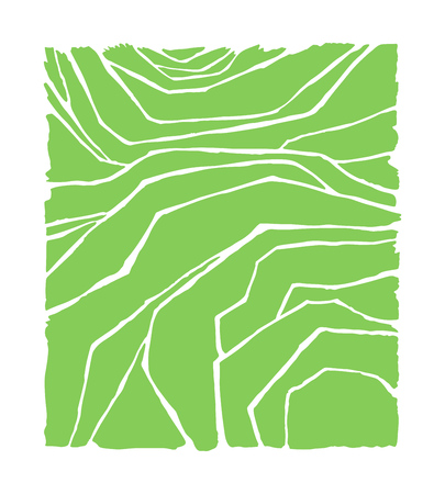 Rice or tea plantation on cascades field, vector illustration, top viewのイラスト素材
