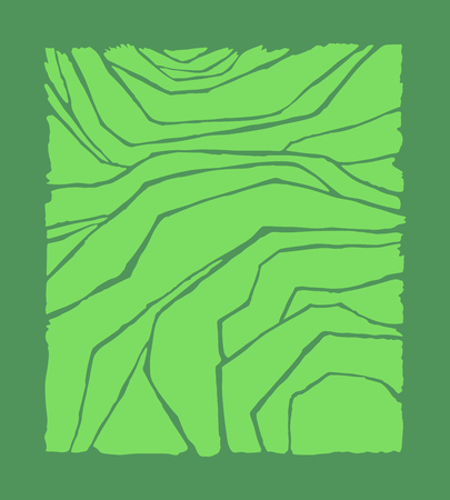 Rice or tea plantation on cascades field, vector illustration, top viewのイラスト素材