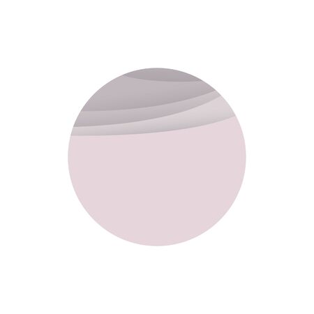Powdery pink moon icon isolated on white backgroundのイラスト素材